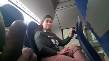 Exhibitionist Seduces Milf To Suck & Jerk His Dick In Bus free video