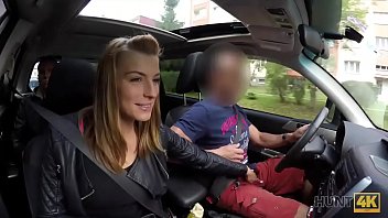 Hunt4K. Hottie Has Crazy Sex For Money In The Strangers Car free video