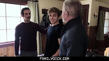 Familydick - Stepdads Spitroast A Horny Twink free video