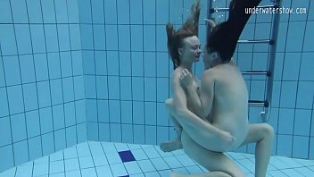 Two Hot Lesbians In The Pool Loving Eachother free video