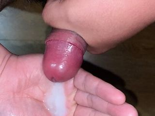 Tiny Asian Dick Masturbates And Cums (Slurp) free video