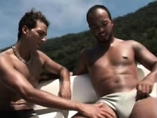 Latino Hunks Fucking Barebacked Gay Sex On The Boat free video